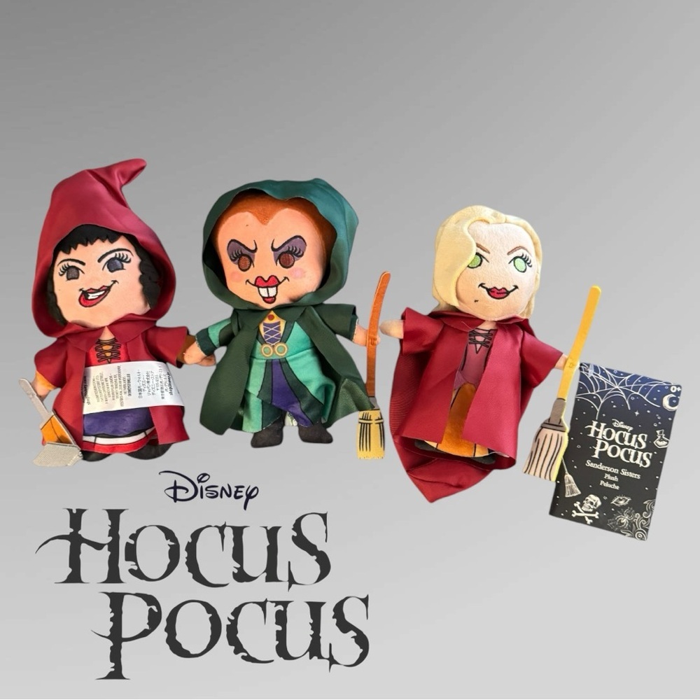 Disney Hocus Pocus Sanderson Sisters Plush Doll Set